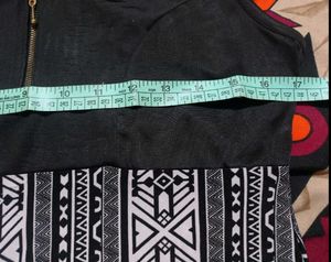 Boho Chic Denim &amp; Print Dress/Top