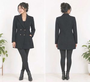 Korean Double-Breasted Blazer Jacket