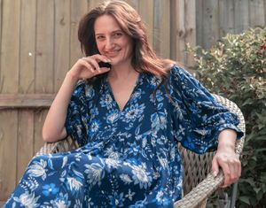 Bohemian Floral Print Midi Dress