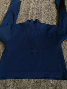 Navy Blue Pullover Top