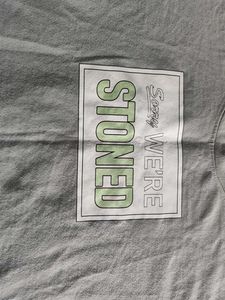 Grey "Stoned" Graphic T-Shirt