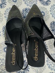 Dressberry Embellished Slingback Heels