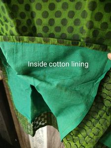 Bottle Green And Black Polka Dot Kurta