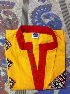 Stylish Men's Yellow Kurta