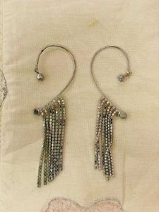 Rhinestone Dangle Ear Climbers