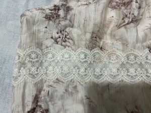 Sheer Printed Top and Skirt set h&amp;m