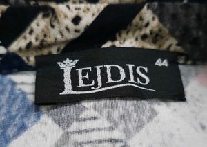 LEIDIS Geometric Print Button-Up Shirt