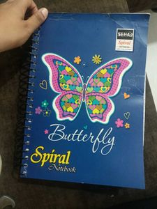 Cute Butterfly Spiral Notebook