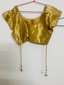 Premium Costly Golden Silk Stitched Blouse