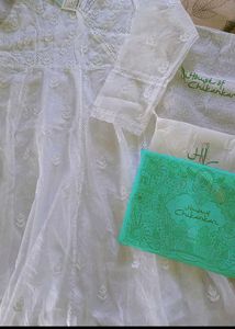 chikankari anarkali kurta