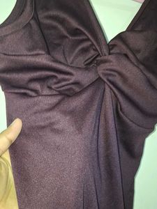 Elegant One-Piece bodycon burgandy top (non-paded)