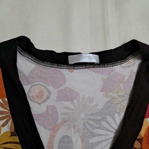 Y2k Vintage 2000s Retro Floral V-Neck Babydoll Top