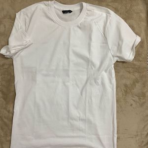 Unisex Classic White Crew Neck T-Shirt