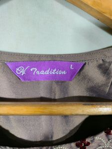 Mauve Embroidery Casual Kurta (Women's)