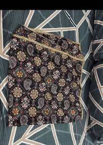 navratri black blouse and duppata
