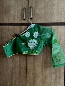 Stunning Green Floral Blouse