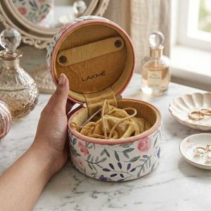 Pretty Floral Jewelry/Makeup Organizer Box