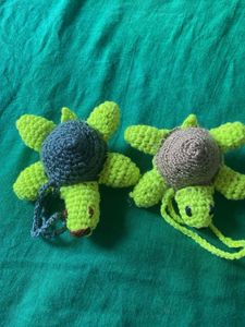 Crocheted Turtle Toys (Set of 2)