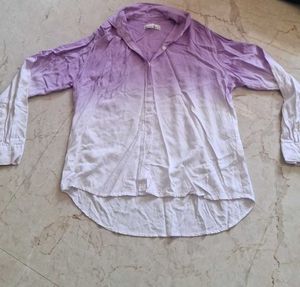 Ombre Button-Up Shirt