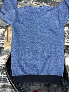 Stylish Blue Pullover Sweater