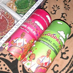 Diwali Diya Set &amp; 2 Holi Color Pack