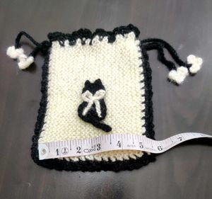 Handmade Cat Drawstring Pouch 🆕😺