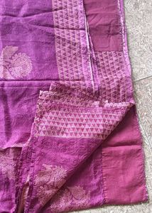 Beautiful Purple Floral Saree