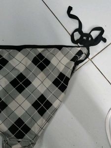Women's Plaid Bikini Bottom