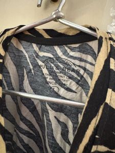 Stylish Zebra Print T-Shirt