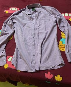 Light Purple Button-Up Shirt