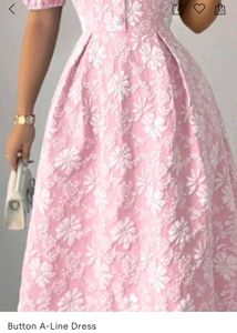 brand new ( savana)Pink Floral Button A-Line Dress