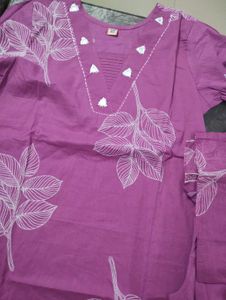 Print cotton Kurta Set
