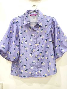Floral Puff Sleeve Shirt