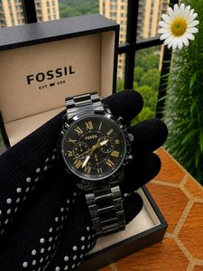 FOSSIL GRANT CHRONOGRAPH BLACK WATCH ⌚ FOR MENS