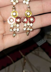 Dangling Gemstone Earrings
