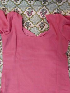 Mauve embroidered Kurta churidar and dupatta
