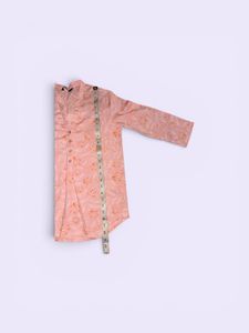 Pretty Peach Floral Kurta