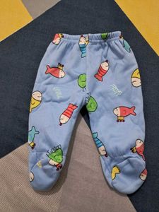 Cozy Blue Fleece Hoodie with one pajama