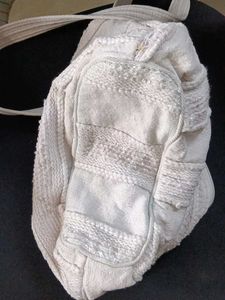 Woven Cotton Shoulder Bag... Washable