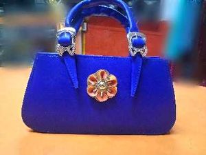 Royal Blue Embellished Clutch