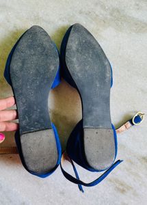 Royal blue flats