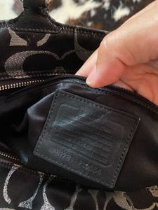 Coach Signature Monogram Shoulder Bag