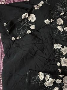 Floral Print Black jumpsuit