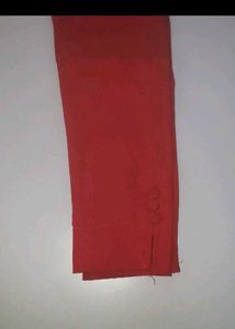 Vibrant Red Ethnic Pants