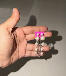 Elegant Pearl Drop Dangle Earrings