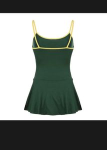 Green Sporty Swimdress With "07" Graphic