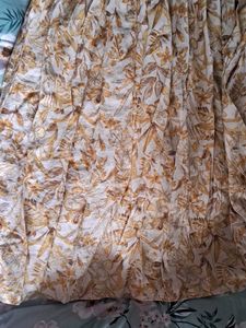 Vintage Yellow Floral Print Dress
