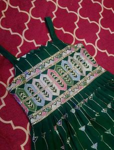 Emerald Green Embellished Dress
