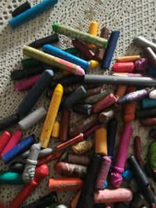 Oil Pastel And Wax Crayons Mix