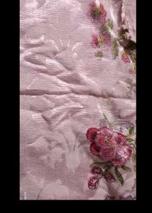 Vintage Floral Brocade Fabric bedsheet pillows